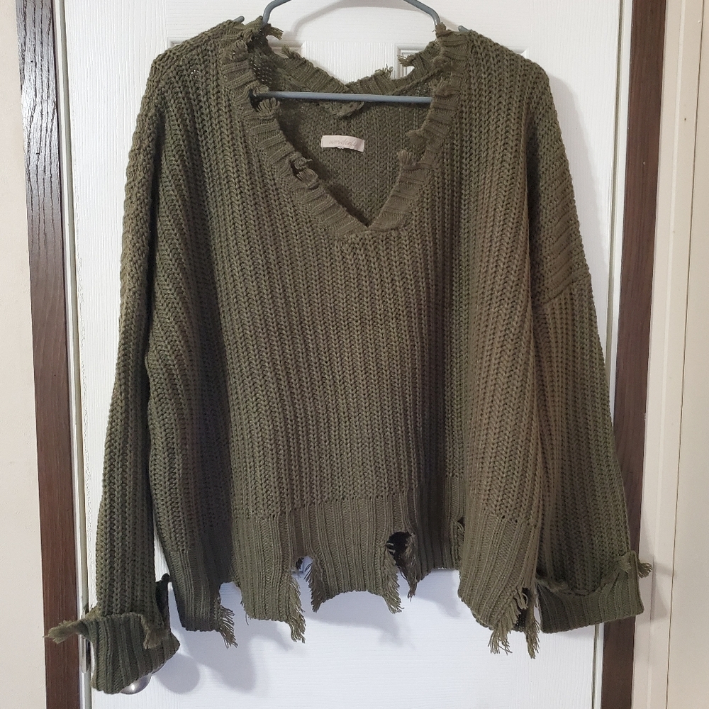 Distressed Sweater